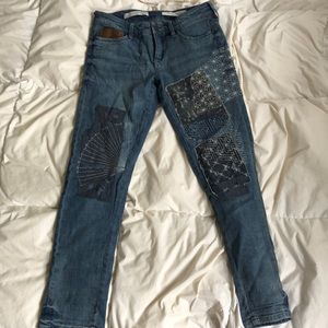 Pilcro Anthropologie Patchwork Jeans size 26